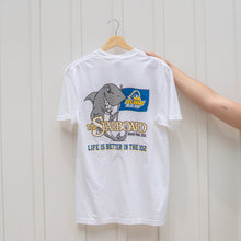 UD Collab White T-Shirt w/ Shark & UD Flag