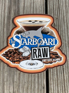 Starboard Raw Expresso Martini Vinyl Sticker